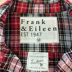 Frank & Eileen Holiday Italian Flannel Button-down Shirt Size M